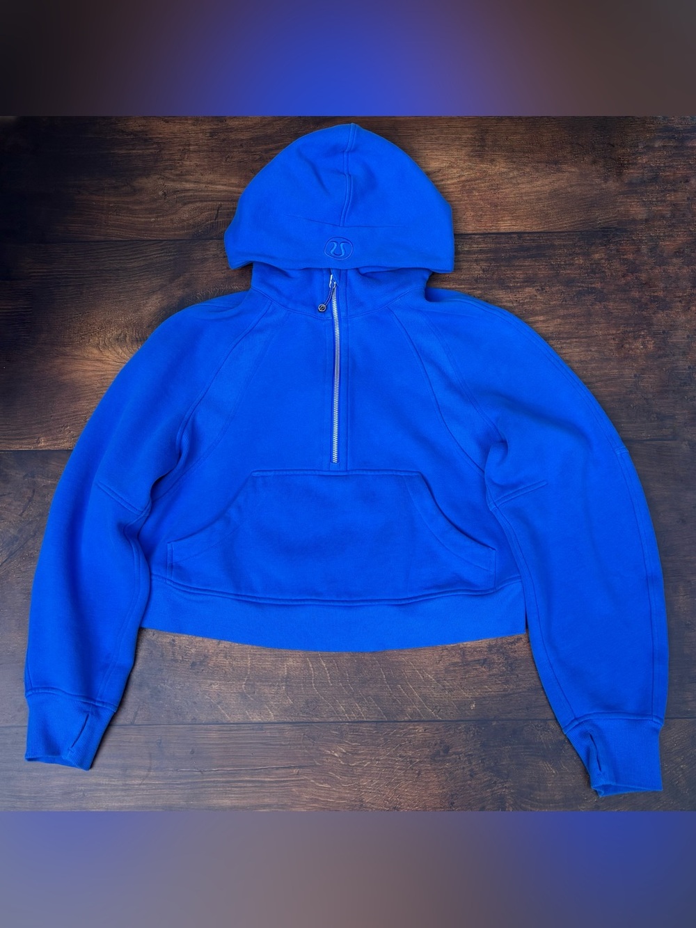Lululemon Scuba Oversized Half Zip Hoodie In Blazer Blue Tone Size XS/S